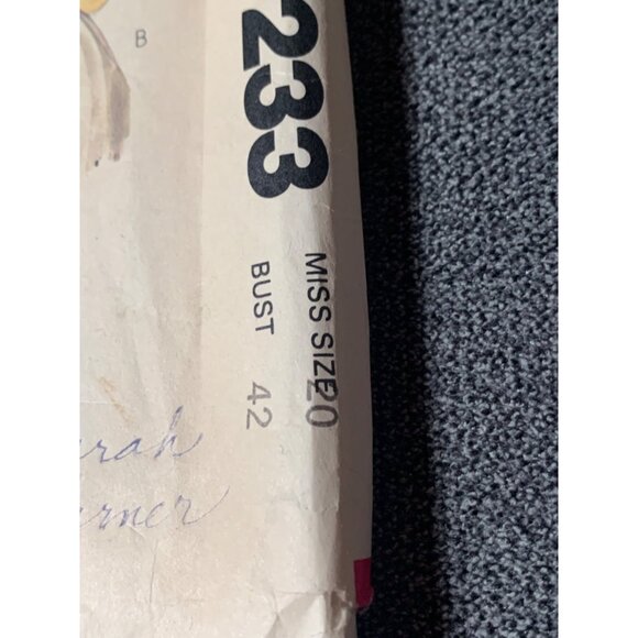 Vintage McCalls 7233 Misses Blouse Sewing Pattern Size 20 1950s - Picture 2 of 6